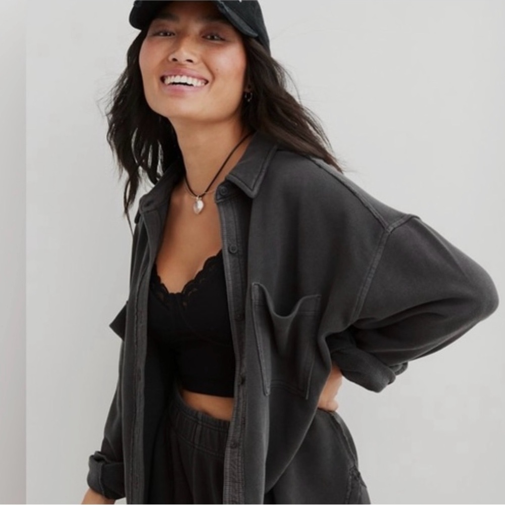 Aerie Lumberjane fleece shirt Size XS